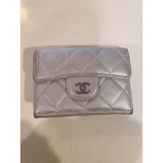 シャネル(CHANEL)のCHANEL シルバーウォレット ギャランティカード付(財布)