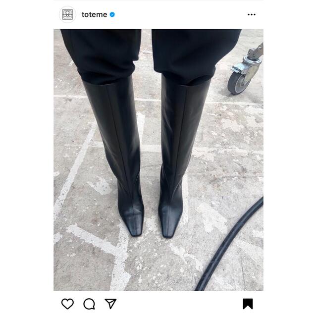 toteme the wide shaft boots BLACK 37※箱無し