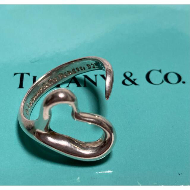 TIFFANY & CO. ティファニー　オープンハートリング　指輪　シルバー