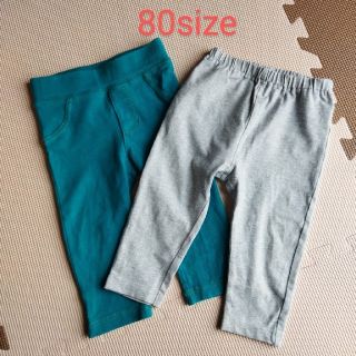 イオン(AEON)の子供服　ズボン春夏　80size　2着セット(パンツ)