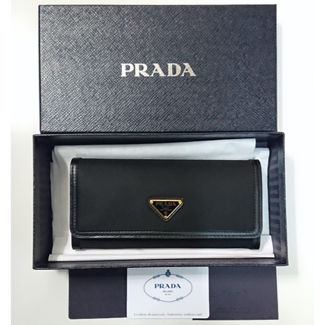 PRADA(プラダ)の★専用★1879 未使用 PRADA プラダ 長財布 1MH132 ブラック レディースのファッション小物(財布)の商品写真