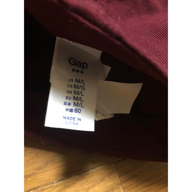 GAP(ギャップ)のくろたい様専用　GAP キャップ　ワイン色 メンズの帽子(キャップ)の商品写真