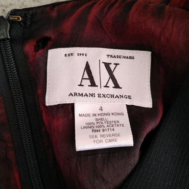 ARMANI EXCHANGE(アルマーニエクスチェンジ)のアルマーニエクスチェンジ AX レディース　ブラウス　冠婚葬祭 レディースのトップス(シャツ/ブラウス(半袖/袖なし))の商品写真