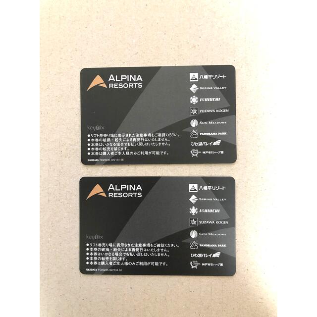 石打丸山スキー場 1日リフト券 ICカード 2枚 チケットの施設利用券(スキー場)の商品写真