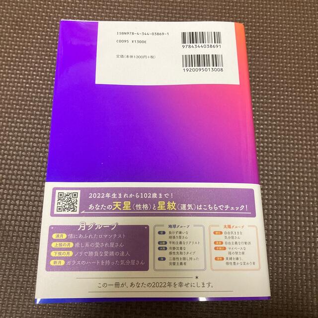 星ひとみの天星術　月グループ ２０２２ エンタメ/ホビーの本(趣味/スポーツ/実用)の商品写真