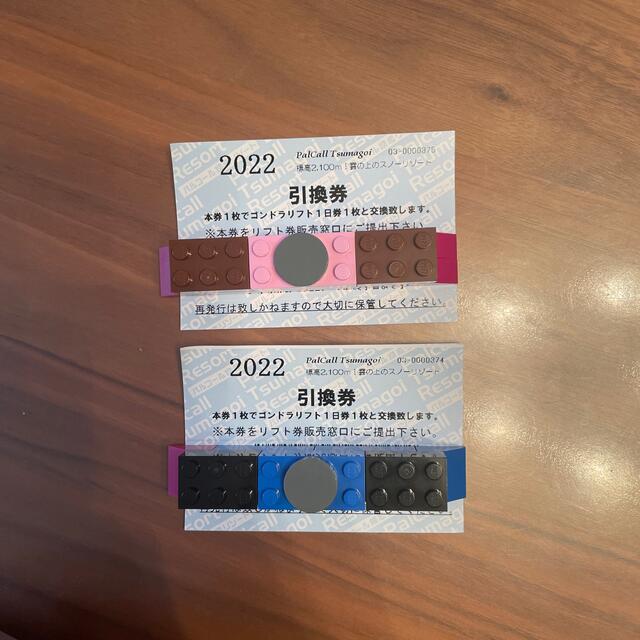 パルコール嬬恋 リフト券 1日券 ペア - スキー場