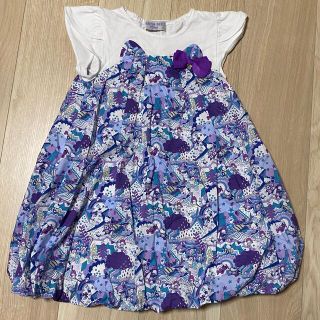 ANNA SUI mini - アナスイミニ リバティ キティ ワンピース 110cmの