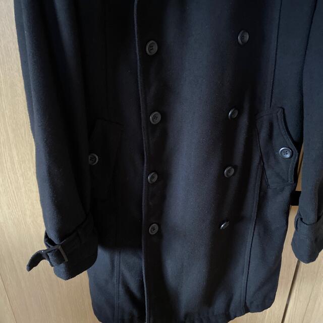 ✨値下げ✨【エヌ・ジー】ブラックコート　L メンズのジャケット/アウター(チェスターコート)の商品写真