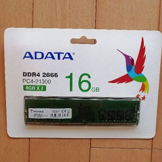 たつ様専用ADATA デスクトップ用PCメモリ 8GB×2(PCパーツ)