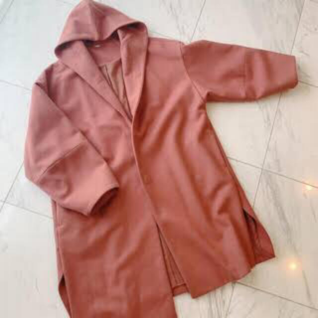 Mila Owen(ミラオーウェン)の定価28600円　ミラオーウェン コート　ピンク レディースのジャケット/アウター(ロングコート)の商品写真