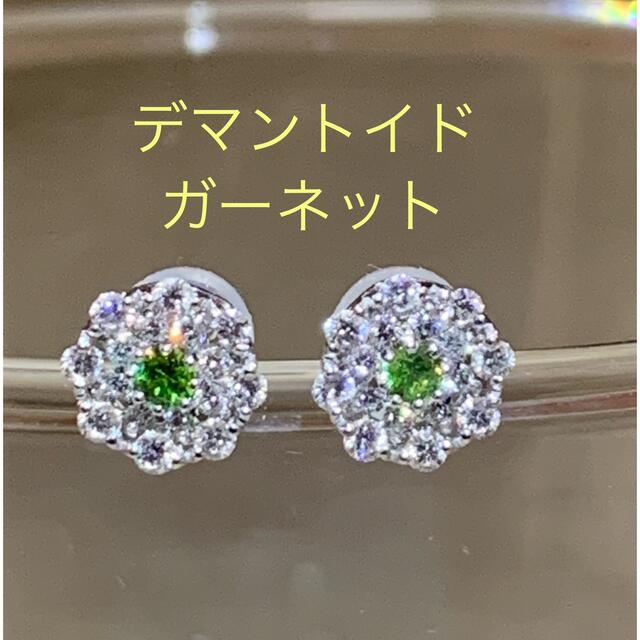 PT900デマントイドガーネットピアス | orinocoorigen.com