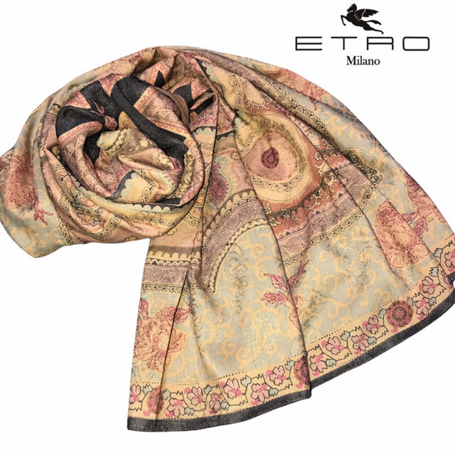 ETRO エトロ 大判スカーフ　シルクスカーフ