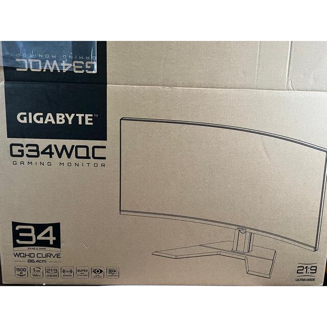 PC周辺機器GIGABYTE ゲーミングモニター G34WQC VA 曲面 UWQHD