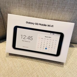 ギャラクシー(Galaxy)のGalaxy 5G Mobile Wi-Fi SCR01SWU ホワイト(PC周辺機器)