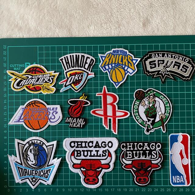 人気ブランド多数対象 レア35枚 刺繍 NBA ロゴエンブレム バスケットボール アイロンワッペン