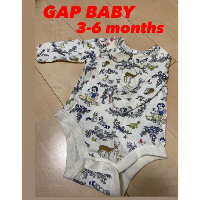 GAP Kids(ギャップキッズ)のbabygap GAP 【Disney白雪姫柄】ロンパース3-6month キッズ/ベビー/マタニティのベビー服(~85cm)(ロンパース)の商品写真