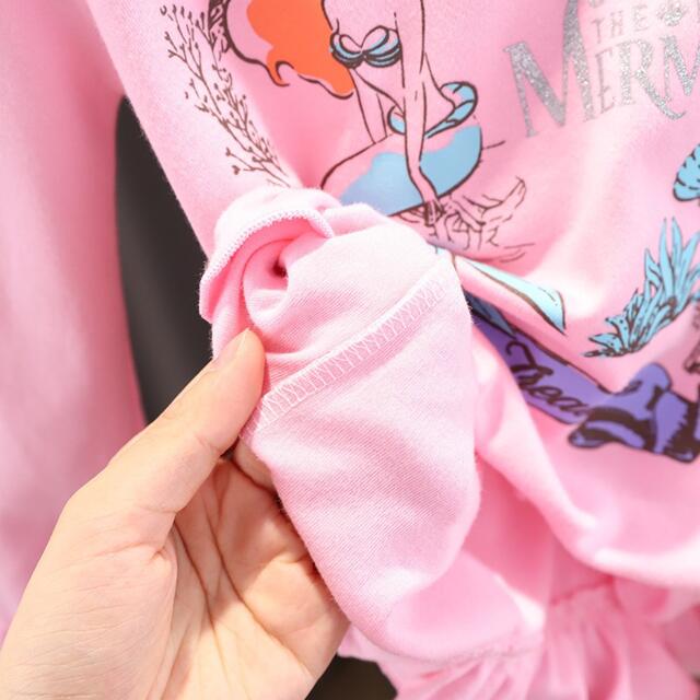 ピンクアリエル風可愛いプリンセスパジャマキッズパジャマ110サイズ 4