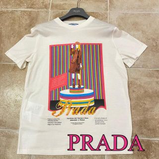 プラダ(PRADA)のプラダ　ビーズ刺繍付きTシャツ(Tシャツ(半袖/袖なし))