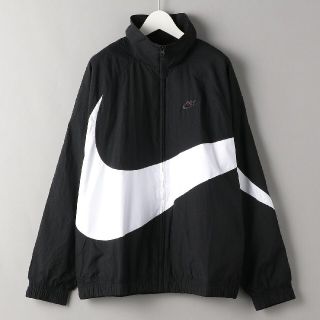 ナイキ(NIKE)の21SS 新品 NIKE WOVEN JACET サイズL 黒 白(ナイロンジャケット)