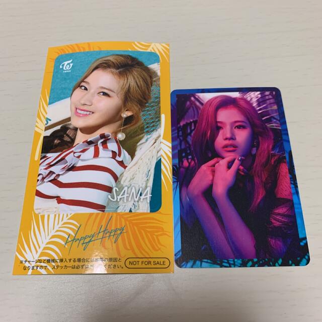 TWICE サナ ICカードステッカー ハイタッチ券の通販 by みとーーーん@超断捨離!!!!|ラクマ TWICE HappyHappy ハイタッチ券 サナ