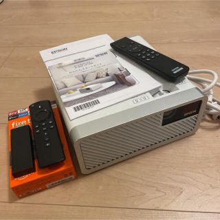 エプソン(EPSON)のキッカロイ様専用　プロジェクター　fire stick付き(プロジェクター)