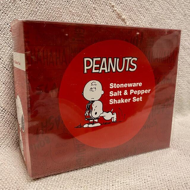 PEANUTS(ピーナッツ)のピーナッツ　チャーリーブラウン＆ライナス  ソルト&ペッパーシェーカー　塩胡椒 インテリア/住まい/日用品のキッチン/食器(収納/キッチン雑貨)の商品写真