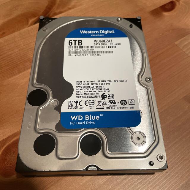 HDD 6TB WD Blue PC 3.5インチ 内蔵HDD WD60EZAZWD