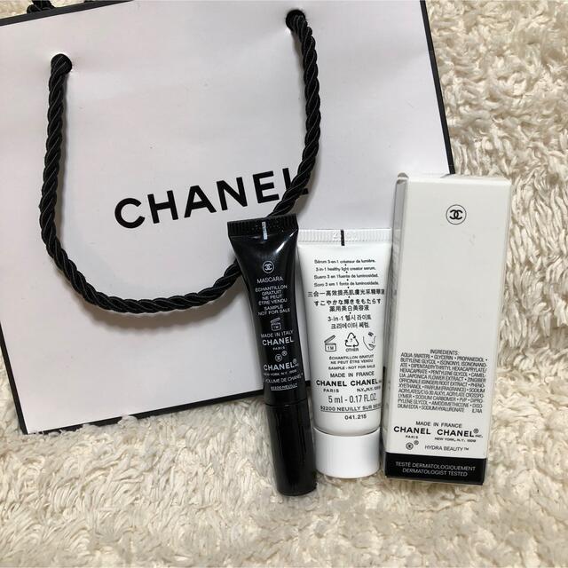 CHANEL(シャネル)のCHANEL  美容液、マスカラ　お試しサイズ コスメ/美容のキット/セット(サンプル/トライアルキット)の商品写真