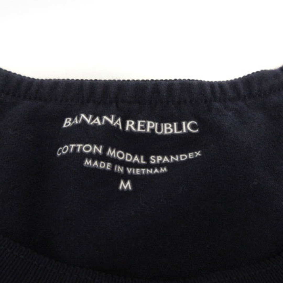 Banana Republic(バナナリパブリック)のバナナリパブリック BANANA REPUBLIC カットソー 半袖 紺 M レディースのトップス(カットソー(半袖/袖なし))の商品写真