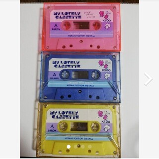 BARON カセットテープ　KS60青　ピンク　黄色　3本(その他)
