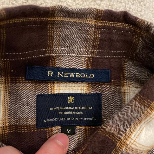 R.NEWBOLD(アールニューボールド)のr.newbold チェック　シャツ　茶色 メンズのトップス(シャツ)の商品写真