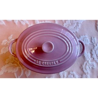 ルクルーゼ(LE CREUSET)のル・クルーゼ ラムカンオーバル サテンピンク(食器)