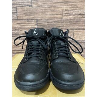 ナイキ(NIKE)のAIR JORDAN 1 MID BLACK 28.0cm(スニーカー)