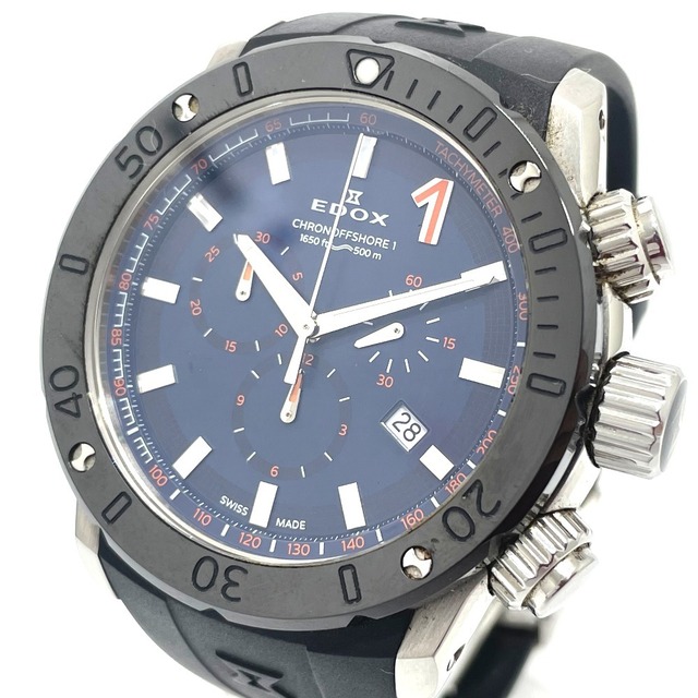 EDOX - エドックス クロノオフショア1  ビッグデイト クオーツ メンズ腕時計