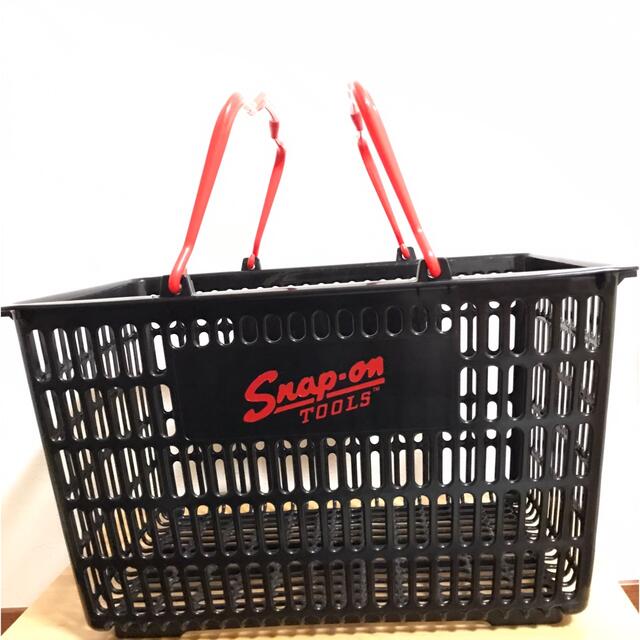 スナップオン ショッピング バスケット 買い物カゴ 黒/赤1個 スナップオン ショッピング バスケット 買い物カゴ 黒/赤1個