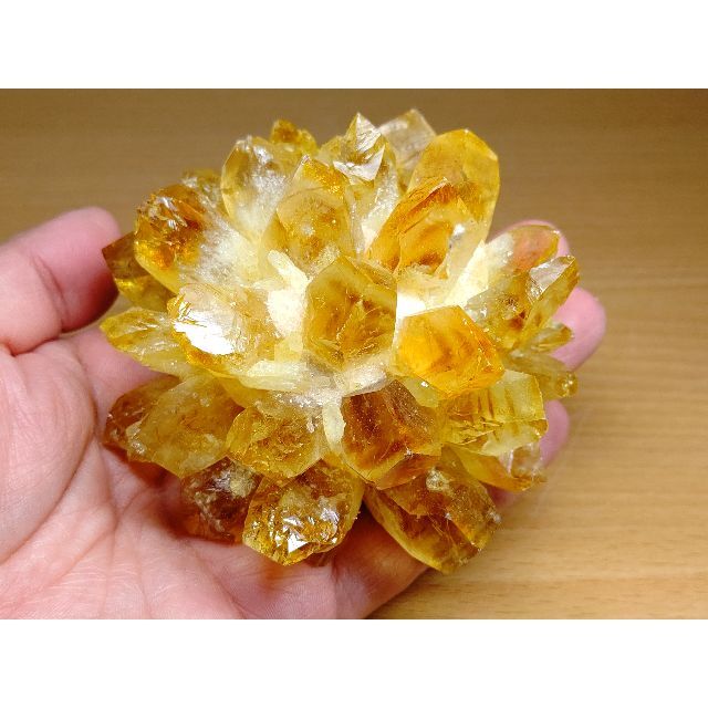 黄水晶 361g シトリン クラスター 水晶 原石 鑑賞石 自然石 誕生石 宝石