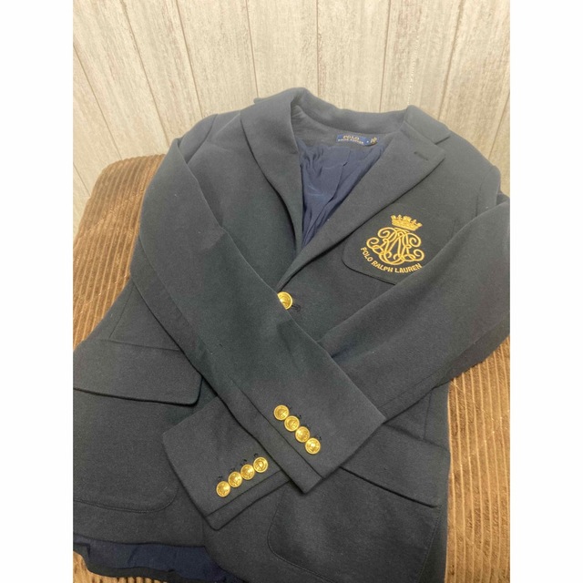 POLO RALPH LAUREN(ポロラルフローレン)のポロラルフローレン紺ブレザー 金ボタン エンブレム メンズのジャケット/アウター(テーラードジャケット)の商品写真