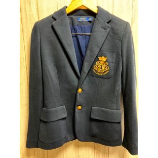 ポロラルフローレン(POLO RALPH LAUREN)のポロラルフローレン紺ブレザー 金ボタン エンブレム(テーラードジャケット)