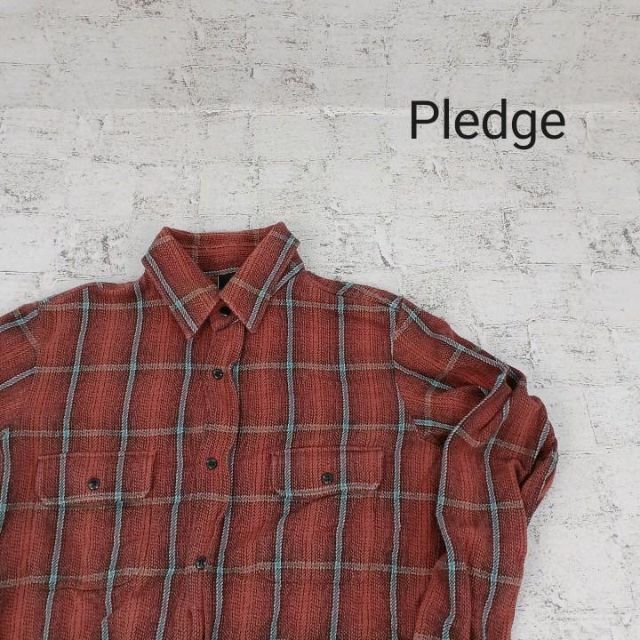 Pledge(プレッジ)のPledge プレッジ 長袖ネルシャツ メンズのトップス(シャツ)の商品写真