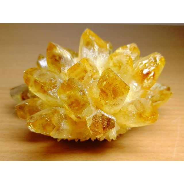 黄水晶 392g シトリン クラスター 水晶 原石 鑑賞石 自然石 誕生石 宝石