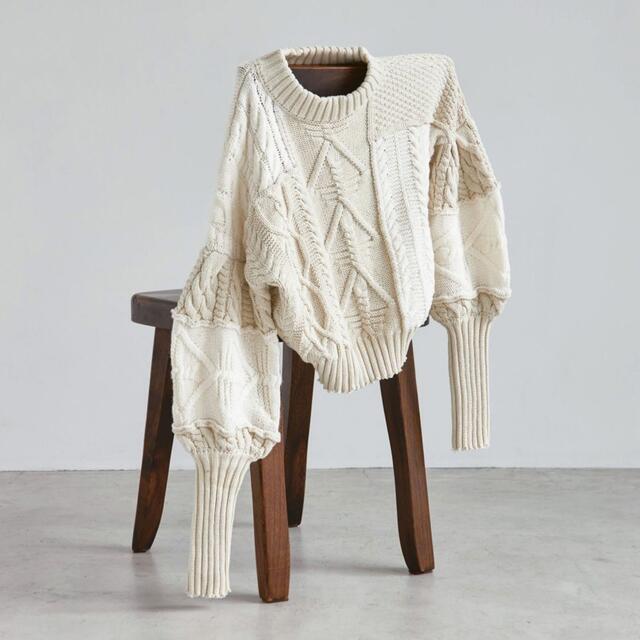 todayful Patchwork Puff Knit