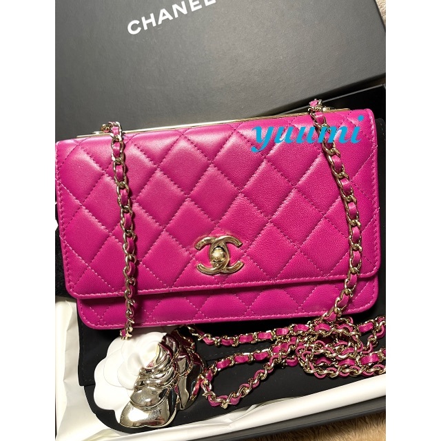 CHANEL - りあ様　CHANEL 美品　トレンディcc 　チェーンウォレット