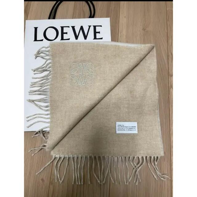 LOEWE - LOEWE バイカラースカーフ ウール&カシミヤ マフラーの通販 by ...