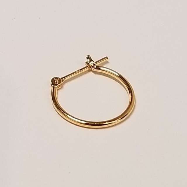 有名なブランド 新品 K18シンプルフープピアス リングピアス サイズ1mm
