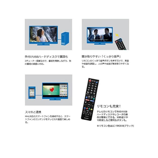 SHARP(シャープ)のキョンすけ様　専用 スマホ/家電/カメラのテレビ/映像機器(テレビ)の商品写真