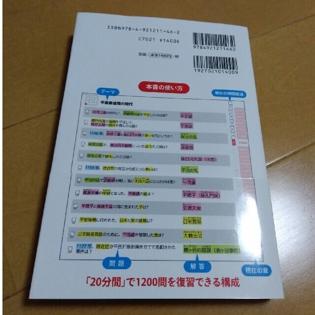 １分間日本史１２００ エンタメ/ホビーの本(語学/参考書)の商品写真