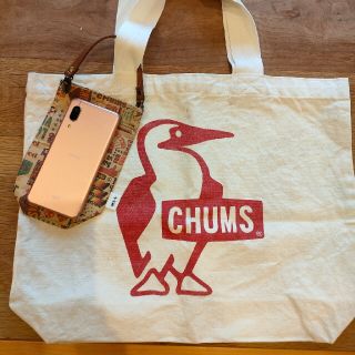 チャムス(CHUMS)のCHUMS　トートバッグ　着脱可能小物入れ付(トートバッグ)