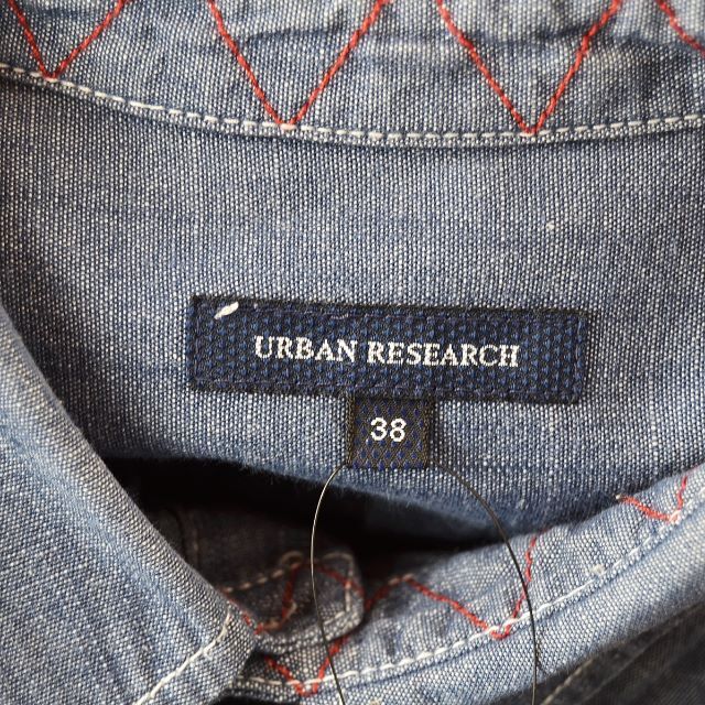 URBAN RESEARCH(アーバンリサーチ)の【URBAN RESEARCH】 美品 アーバンリサーチ ブルー長袖シャツ 38 メンズのトップス(シャツ)の商品写真