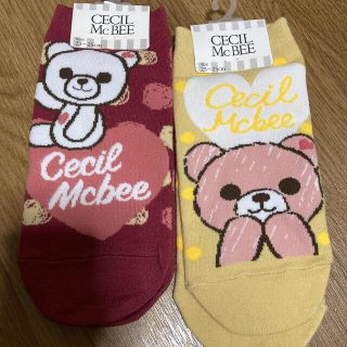 セシルマクビー(CECIL McBEE)の靴下 セシルマクビー　クマ　熊　くま　かわいい　ハート　水玉(ソックス)