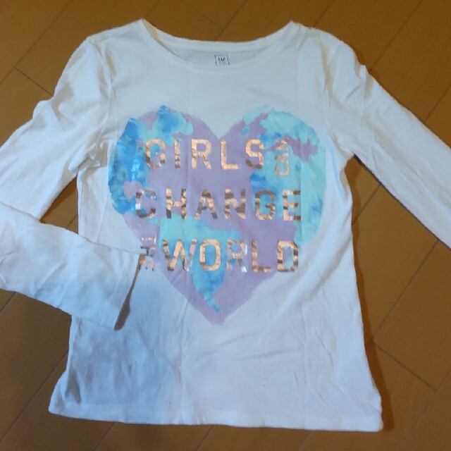 GAP(ギャップ)の【GAP】長袖カットソー　150 キッズ/ベビー/マタニティのキッズ服女の子用(90cm~)(Tシャツ/カットソー)の商品写真